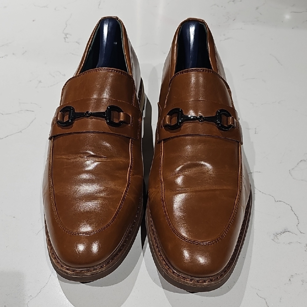 Todd Welsh Dress Loafers Mens Shoes Light Brown Size 11.5 D